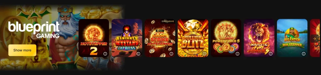 Slots from Blueprint Gaming